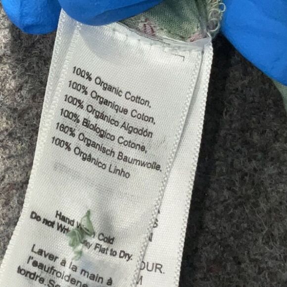 Emerson Fry India Collection Harper Dress Organic Cotton Sage Green Floral Small - Picture 8 of 8